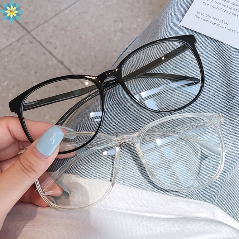 Kính Mát Gọng Tròn Lớn Chống Tia Bức Xạ Phong Cách Hàn Quốc Thời Trang Cho Nữ