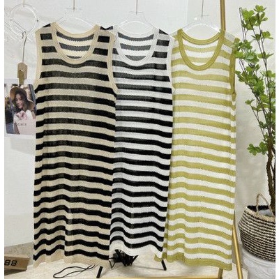 Váy ba lỗ montoghi kẻ phối Quảng châu