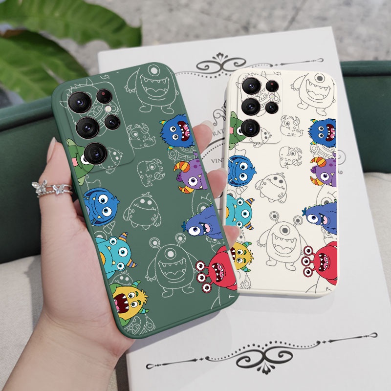 Ốp Điện Thoại Họa Tiết Quái Vật Sáng Tạo Dành Cho Samsung Galaxy S23 S22 Ultra Plus