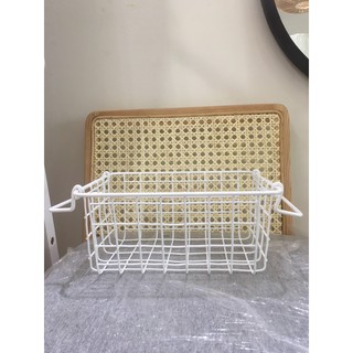 giỏ sắt có quai đựng đồ tiện dụng