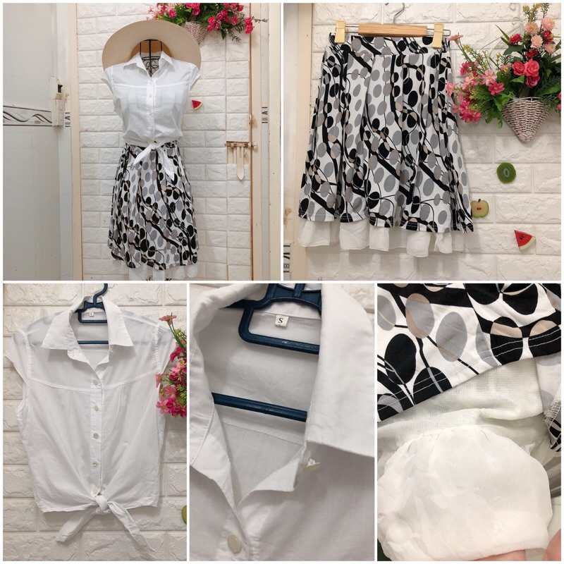 SET áo chân váy Hàn Nhật