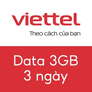 Mua gói Data Viettel 3GB, 3 ngày