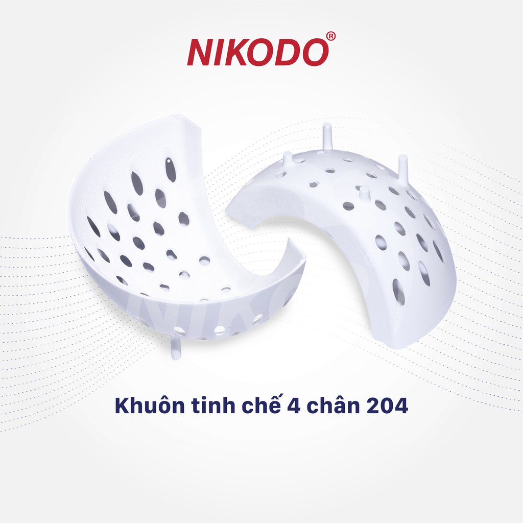 Khuôn đắp yến 4 chân 204 Nikodo, tổ mau khô, dễ lấy, định hình dáng chiếc lá/Phụ kiện tinh chế