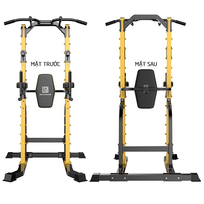Xà đơn xà kép đa năng Miking MK-680 có giá gác đòn tạ hỗ trợ tập tập Squat + Deadlift