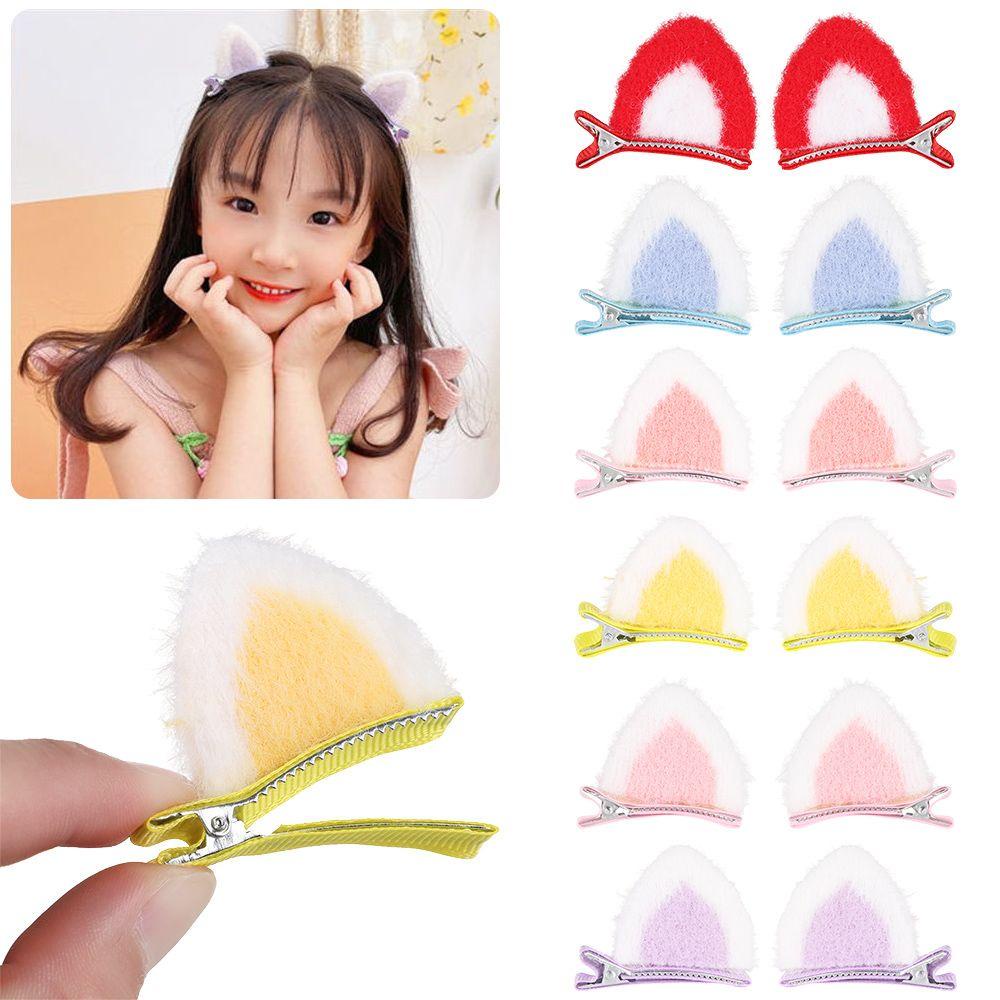 ME 1 Cặp Kẹp Tóc Tai Mèo Thời Trang Cho Nữ