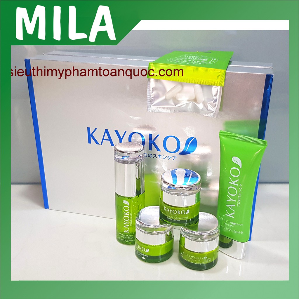 [SIÊU SALE] Serum tinh chất Kayoko Xanh, giúp căng mịn da, chống nhăn và chống lão hóa da mặt Nhật Bản, mỹ phẩm Kayoko.