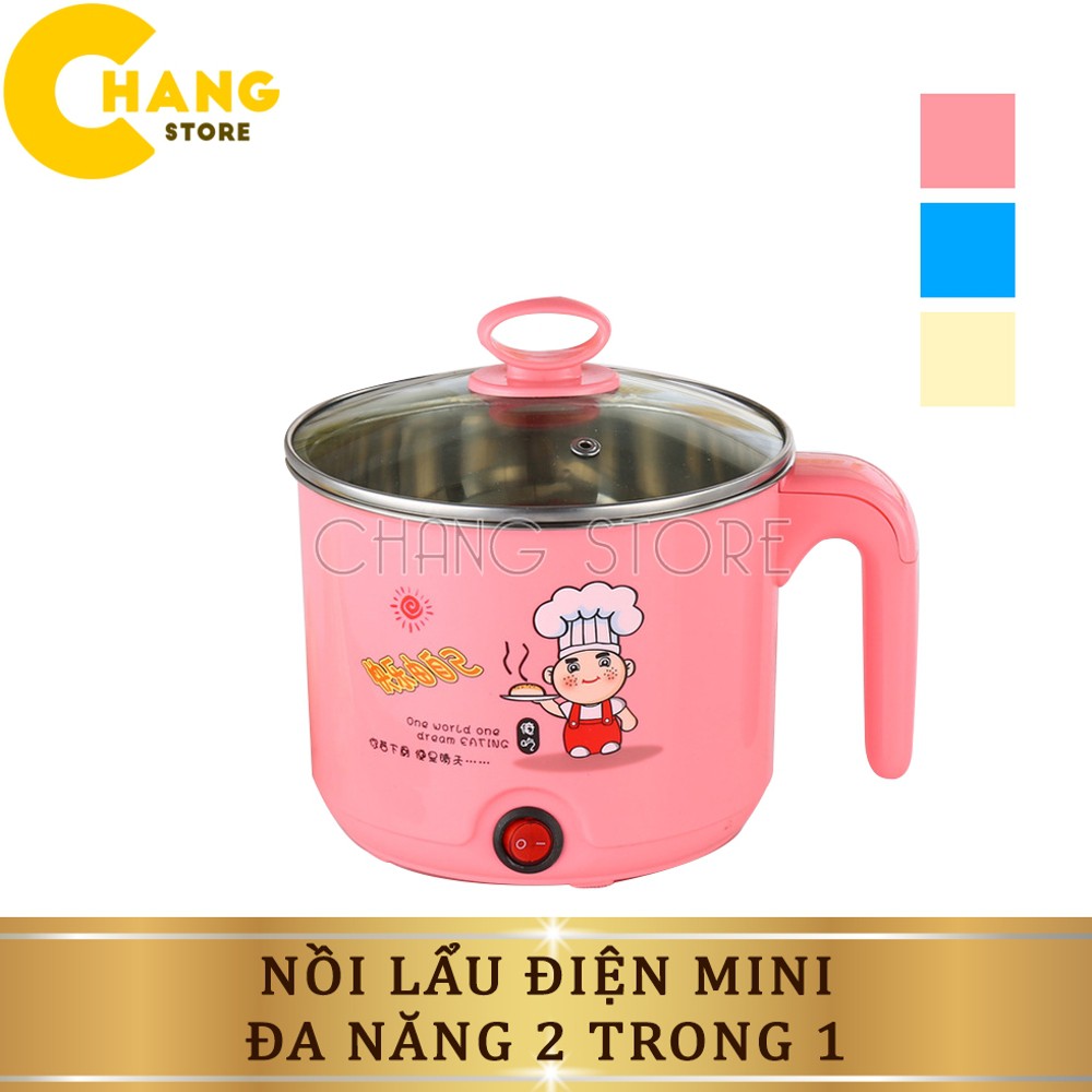 Nồi Lẩu Điện Mini Đa Năng 2 In 1 ( 18 Cm ) - không kèm giá hấp