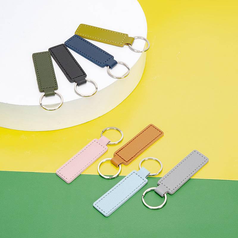 Móc Chìa Khóa Bằng Da PU Nhiều Màu Thời Trang