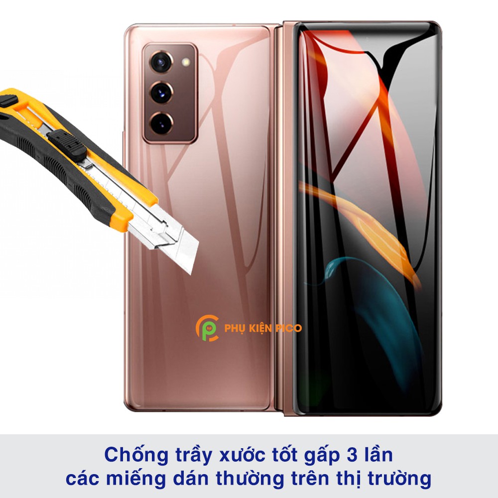 Dán lưng Samsung Z Fold 2 chống bám vân tay dẻo vân mờ PPF tự phục hồi vết xước - Dán lưng Samsung Galaxy Z Fold 2
