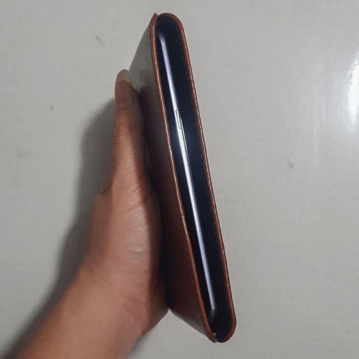 Bao da điện thoại Note 9 - Da bò thật - Đồ da thủ công - Màu nâu BV0298  - ATShop2