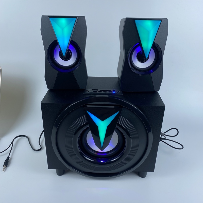 Loa bluetooth máy tính LED vi tính để bàn bass mạnh mini cây để bàn mini đẹp chất có dây giá rẻ LUVIBA T12