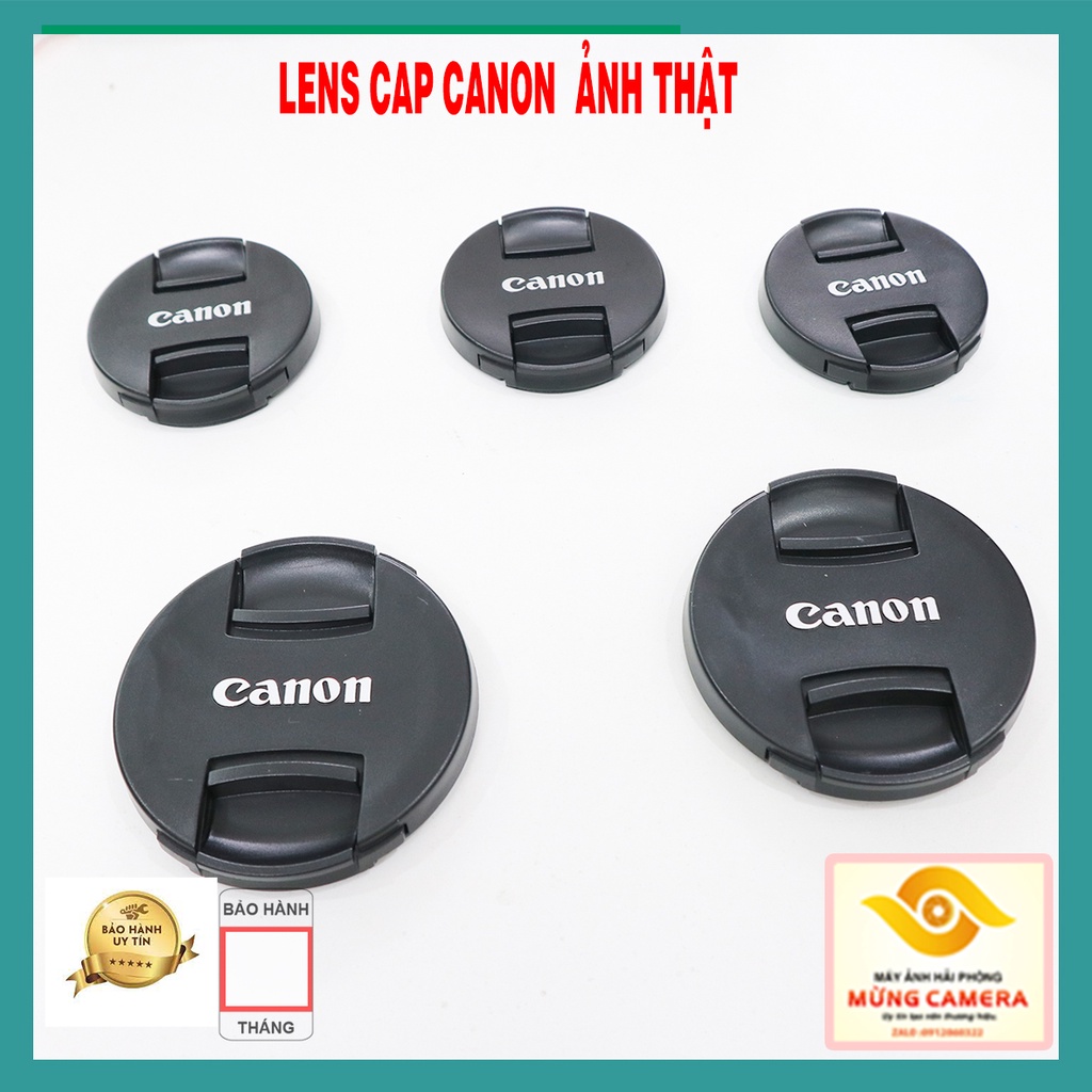 Nắp đậy ống kính Canon cáp trước lens Canon 49mm 52mm 55mm 58mm 62mm 67mm 72mm 77MM 82Mm