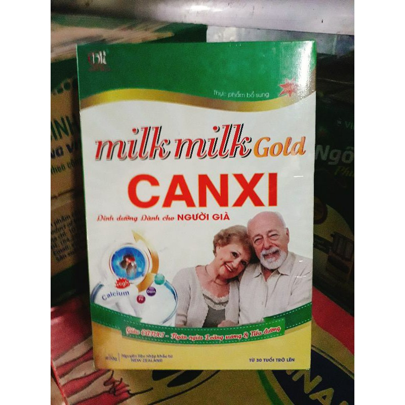 Sữa bột MilkMilk Gold Canxi - Hộp giấy 400gram