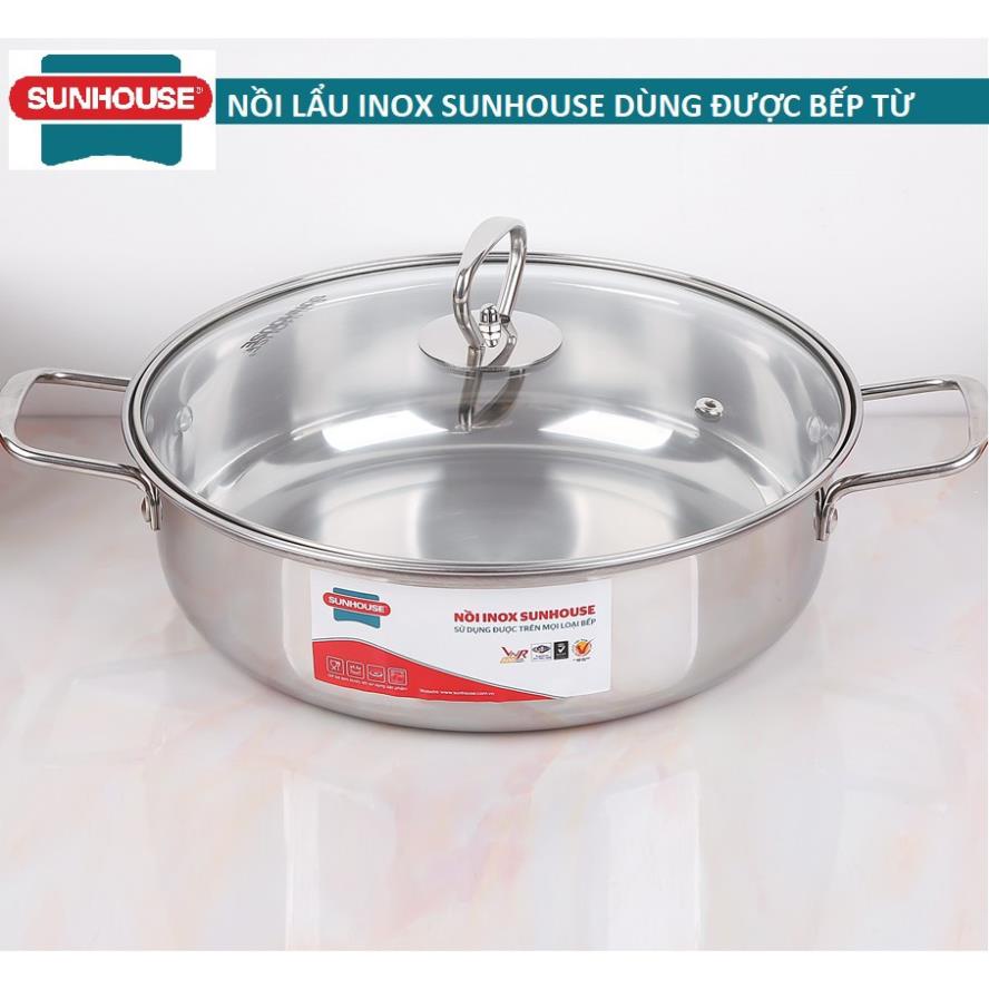 NỒI LẨU SUNHOUSE (dùng được bếp từ)  SHL 24/ SHL26 - 24CM / 26CM