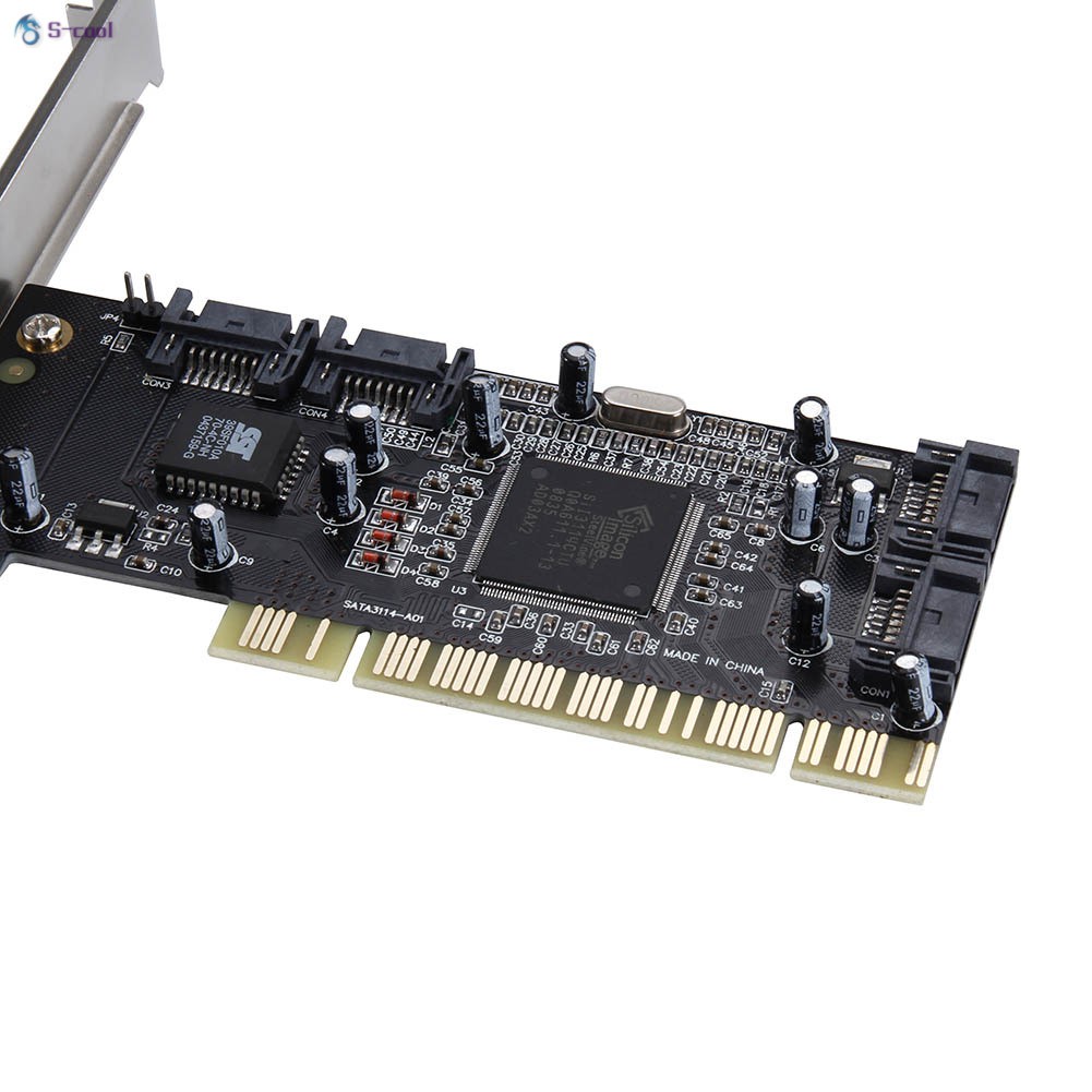 Bộ Chuyển Đổi Pci Sang 4 Cổng Sata Ata Raid Sil3114 3114 Thẻ