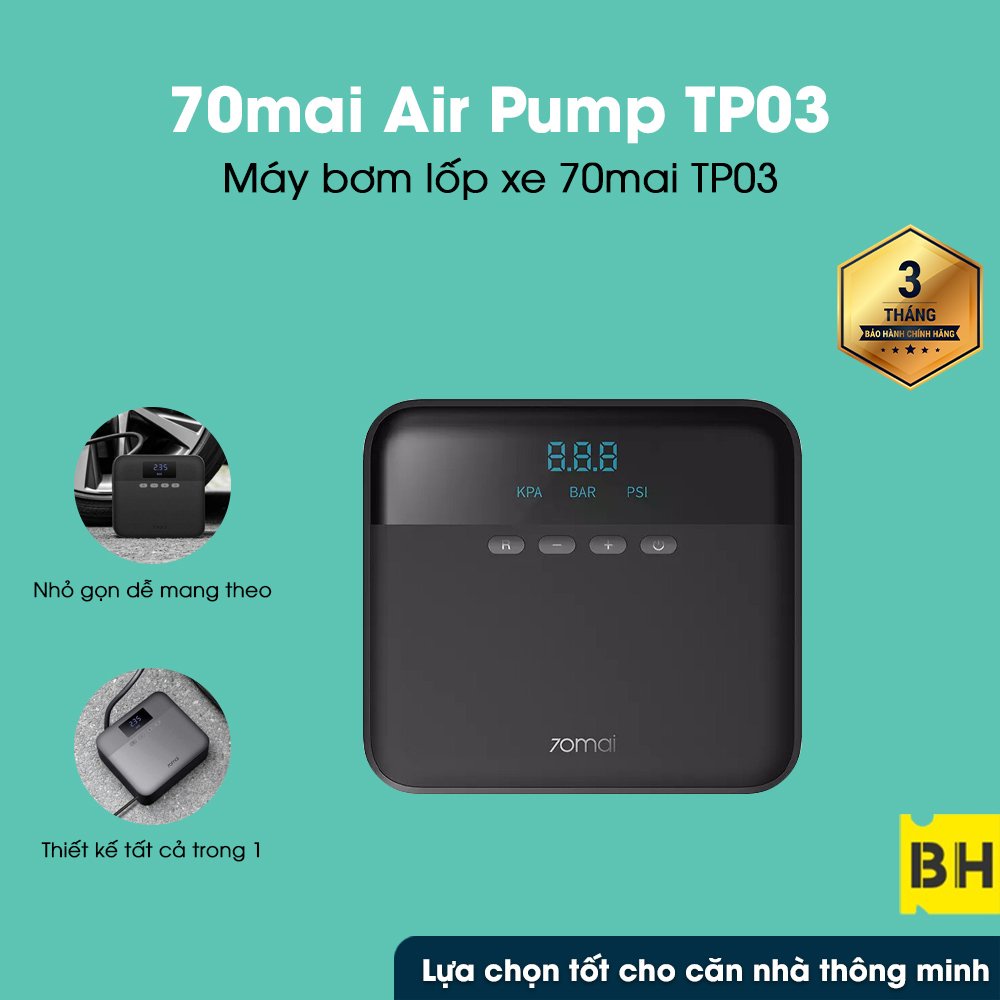 Máy Bơm Lốp Xe Ô Tô 70mai Air Compressor Lite (Midrive TP03)