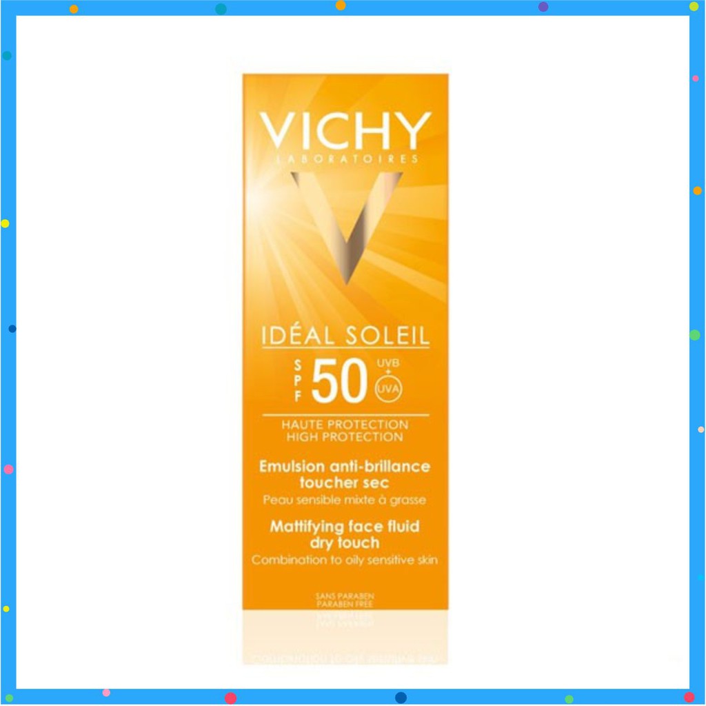 [Rẻ Nhất Shopee] Kem Chống Nắng Không Gây Nhờn Rít Không Màu SPF50 Vichy Capital Soleil