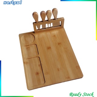 Bộ 1 tấm thớt gỗ tre làm đồ thủ công trang trí bàn ăn / sinh nhật / giáng sinh
