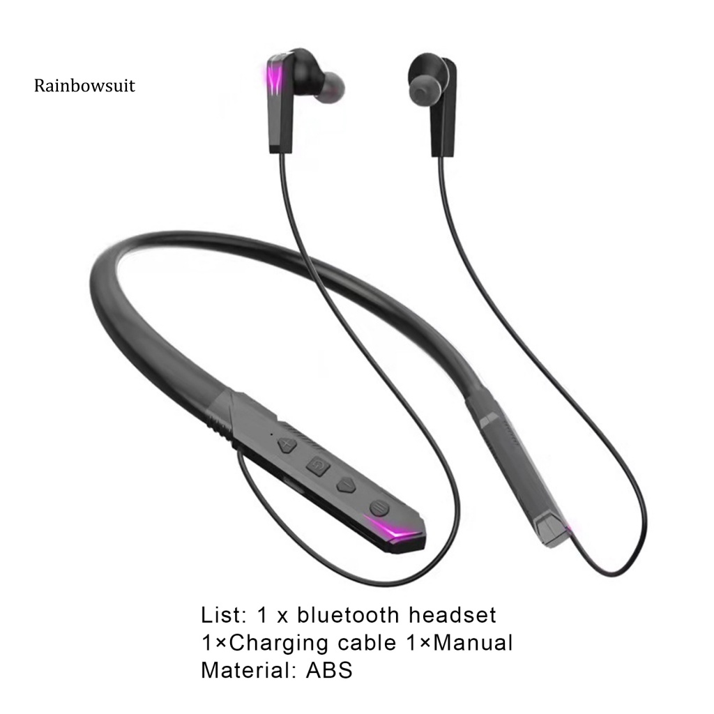 Tai Nghe Nhét Tai Không Dây Bluetooth 5.2 Có Dây Đeo Cổ Thể Thao Mega Bass