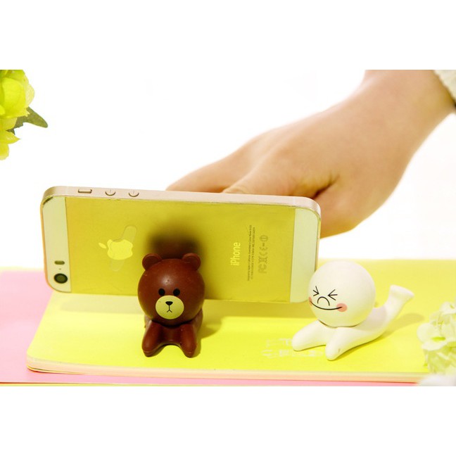 KỆ ĐỠ ĐIỆN THOẠI HÌNH GẤU BROWN VÀ THỎ CONY XINH XẮN