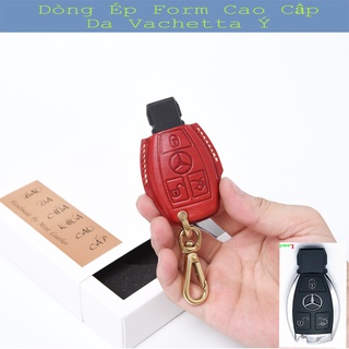 Bao da chìa khóa mercedes 💎da thật 100%💎 bọc chìa khóa xe mercedes mint leather