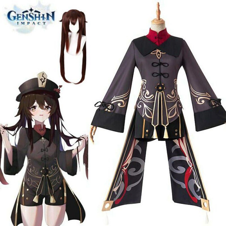 [O] Costume wig Hutao - Genshin Impact - Quần áo tóc giả hóa trang [Miu Cosplay] | BigBuy360 - bigbuy360.vn
