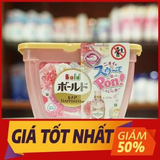 Myanh.a - Hộp viên giặt Gelbold 3D 18 viên màu hồng tien1283shop