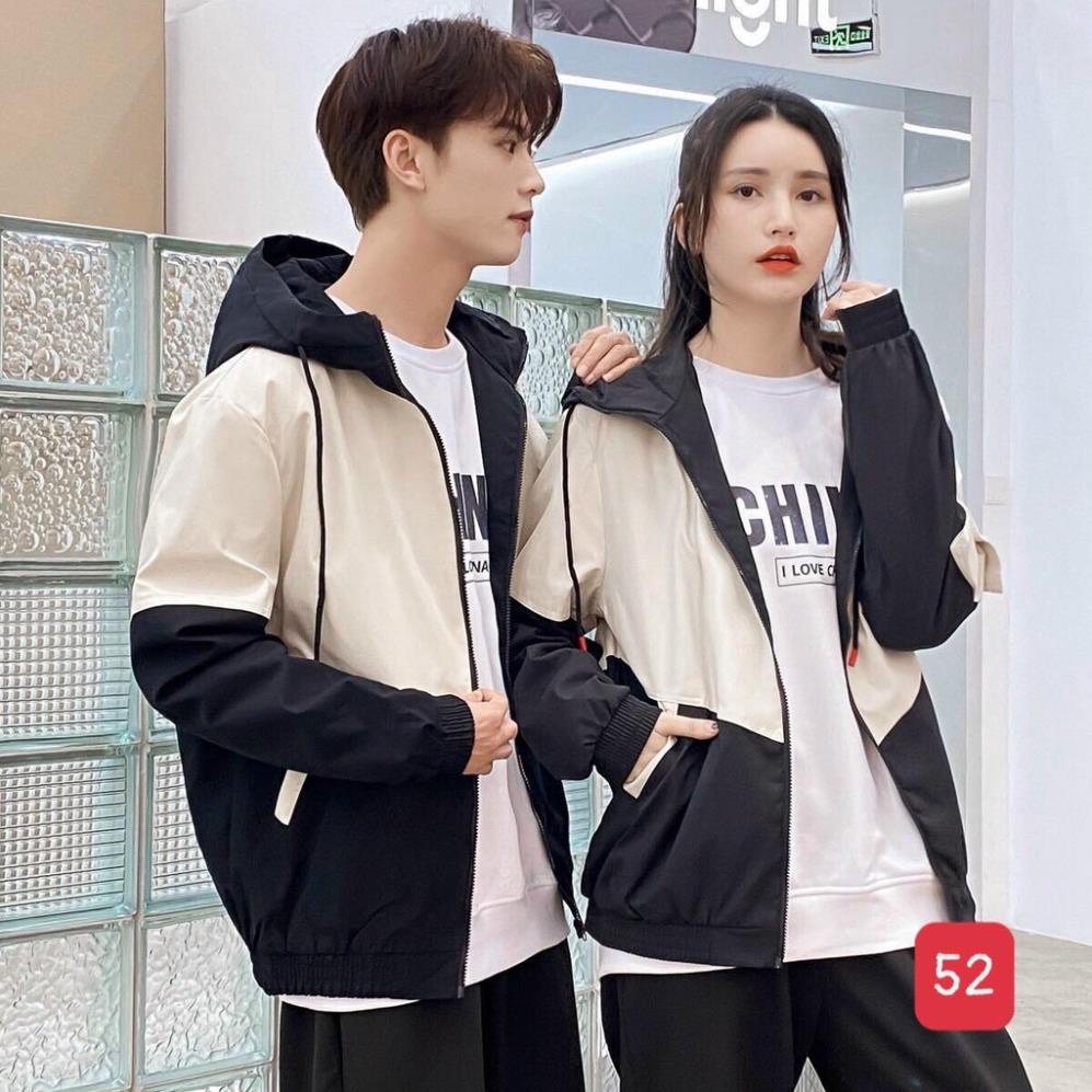 Áo khoác nam nữ, áo gió cặp, hai lớp, full size ms52 Đẹp