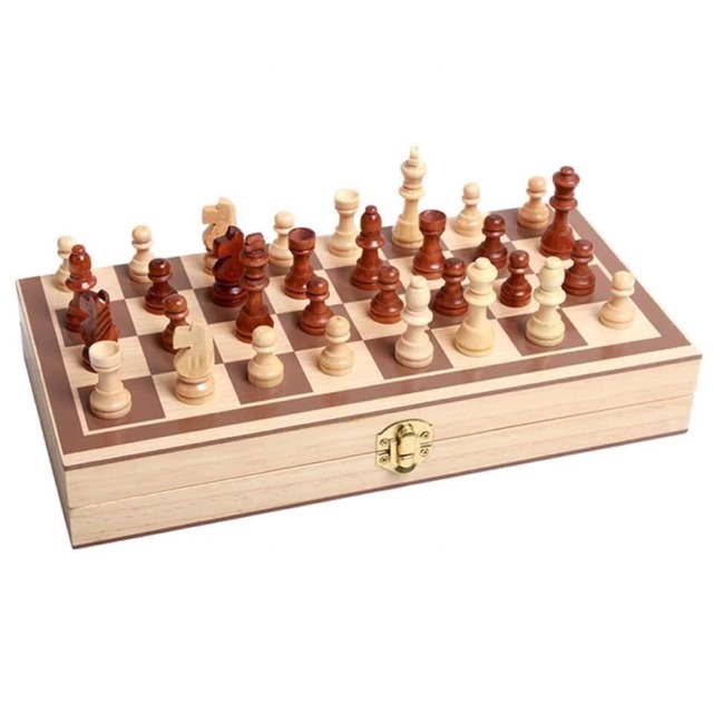 Đồ chơi gỗ - cờ vua gỗ cao cấp