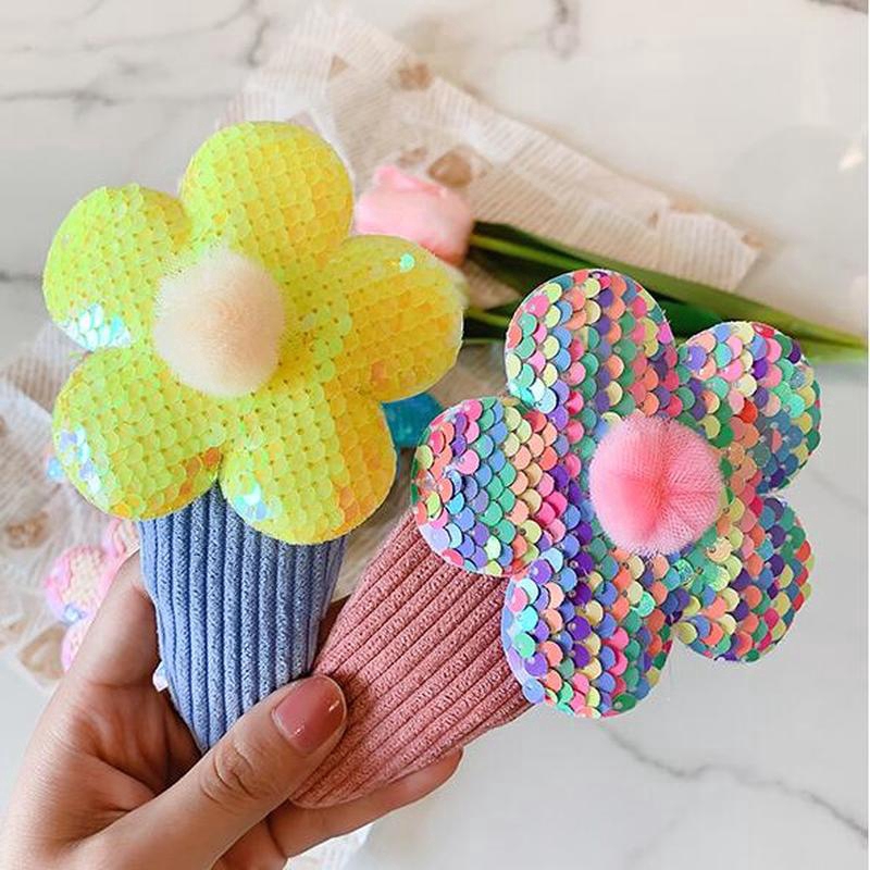 Kẹp tóc WE FLOWER hình hoa bản to cao cấp 14cm