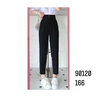 baggy vải cạp 2 cúc siêu cao