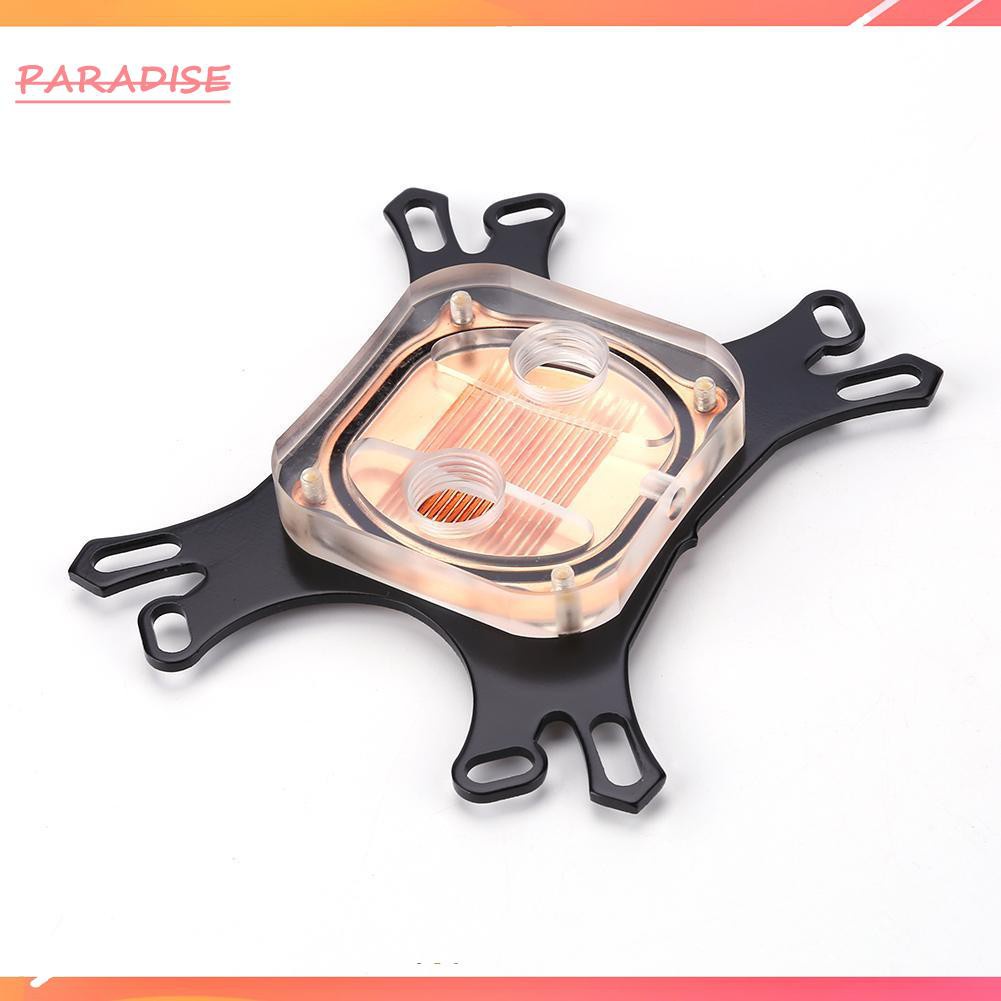 Paradise1 CPU Water Block Water Cooler Computer Cooling Radiator for Intel AMD+Screws