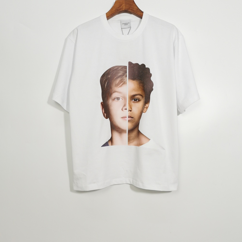 ADLV Áo Thun Tay Ngắn In Hình Trẻ Trung Thời Trang Unisex