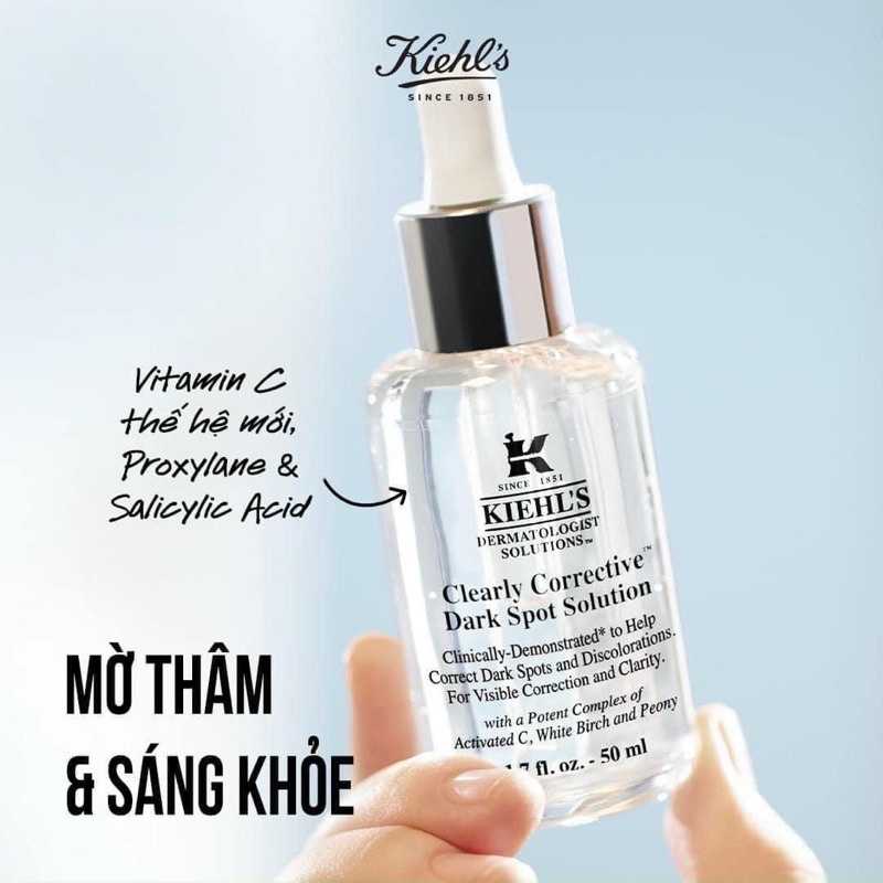 Tinh chất giúp trắng da, mờ thâm nám Kiehl's Dark Spot Solution minisize 4ml