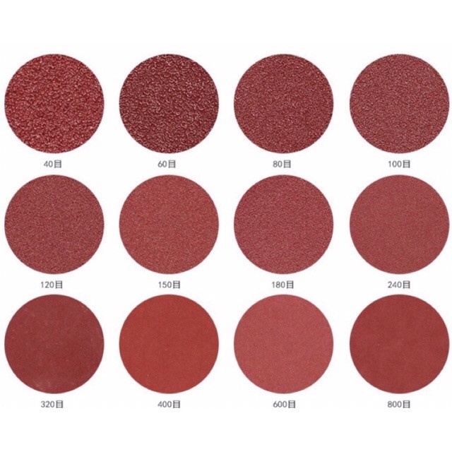 Giấy nhám đĩa trong 5inch chà nhẵm bề mặt làm sạch sơn, đánh bóng sản phẩm mài gỗ và kim loại