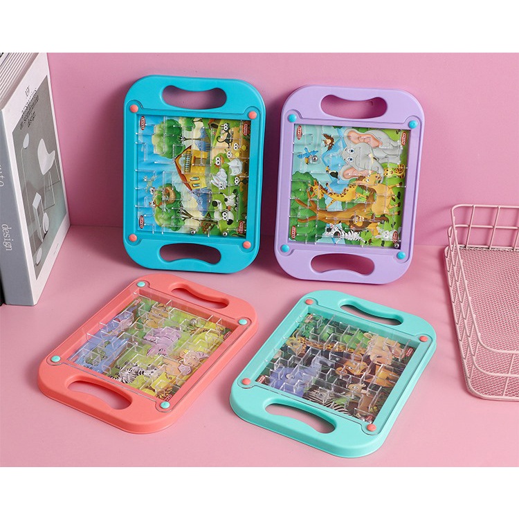 Đồ chơi mê cung bóng cân bằng cho bé GenKids đồ chơi phát triển trí tuệ an toàn, thân thiện với môi trường