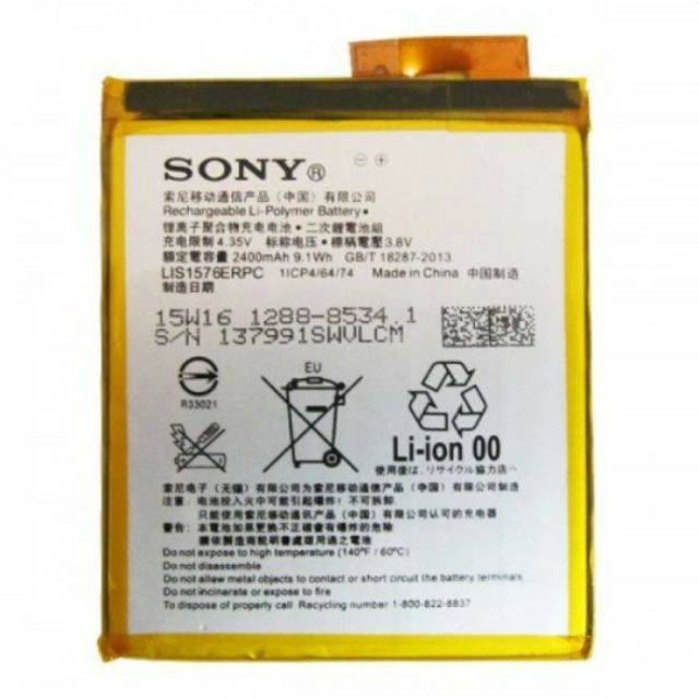 Pin Sony Xperia M4. M4 Aqua (E2312, E2333, E2363) bảo hành 6 tháng