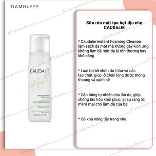 Bọt rửa mặt caudalie