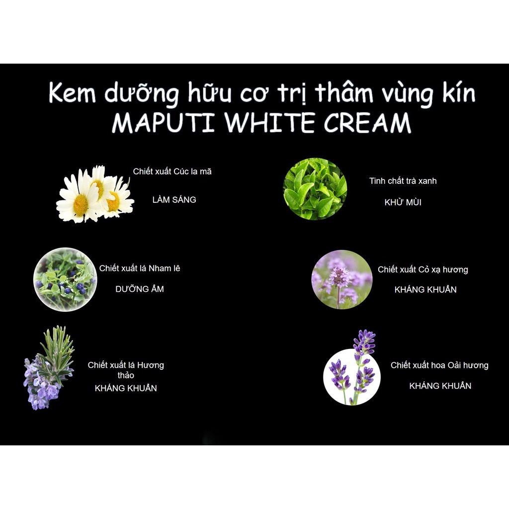 Kem Hữu Cơ GIẢM THÂM VÙNG BIKINI MAPUTI Fujicosmetics Nhật Bản