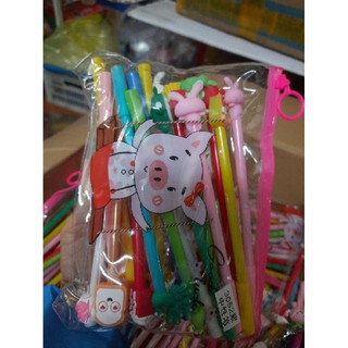 set 50 Bút hình thú mực tím