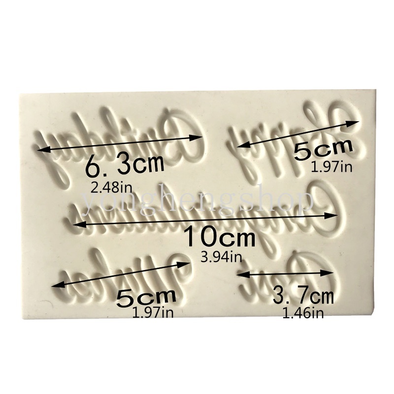 Khuôn Silicone Làm Bánh Tạo Hình Chữ Cái 3D Độc Đáo Tiện Dụng