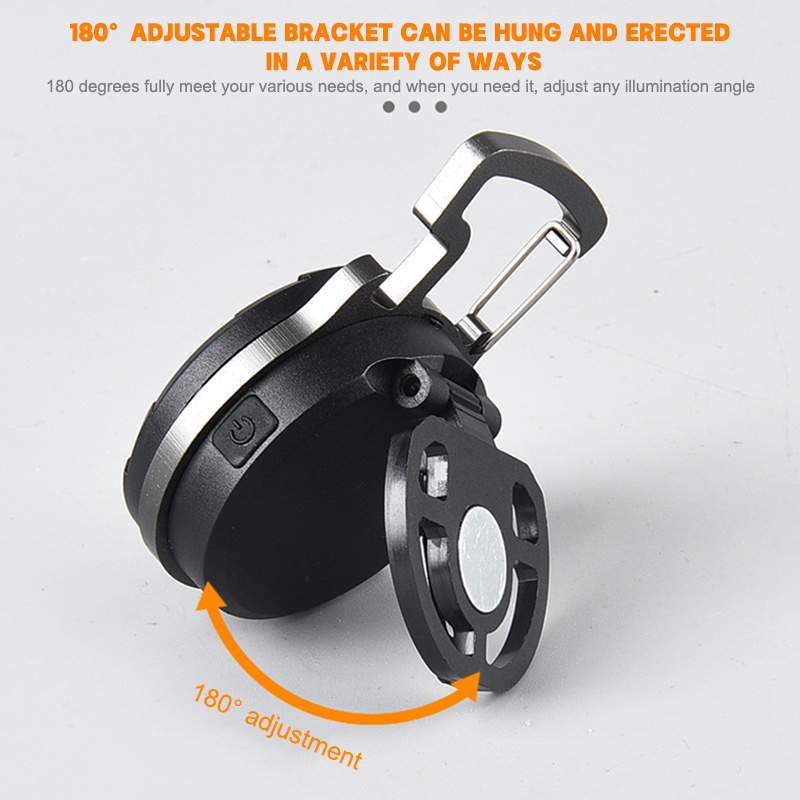 X-TIGER Móc Khóa Đèn Pin LED COB Mini Di Động Kèm Nút Bần Cho Hoạt Động Ngoài Trời
