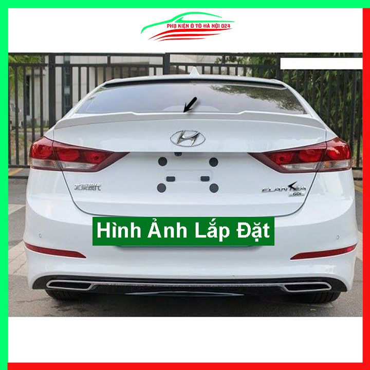 Đuôi gió sau xe liền cốp Elantra 2019-2022 hàng mộc chưa sơn