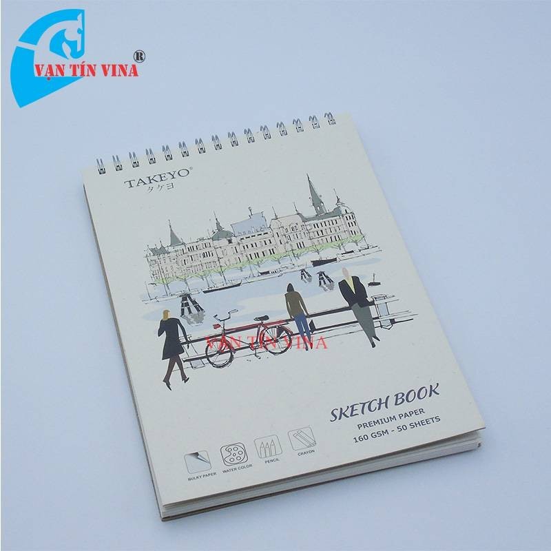 Sổ lò xo vẽ B4 Takeyo TMG-8525 -50 tờ