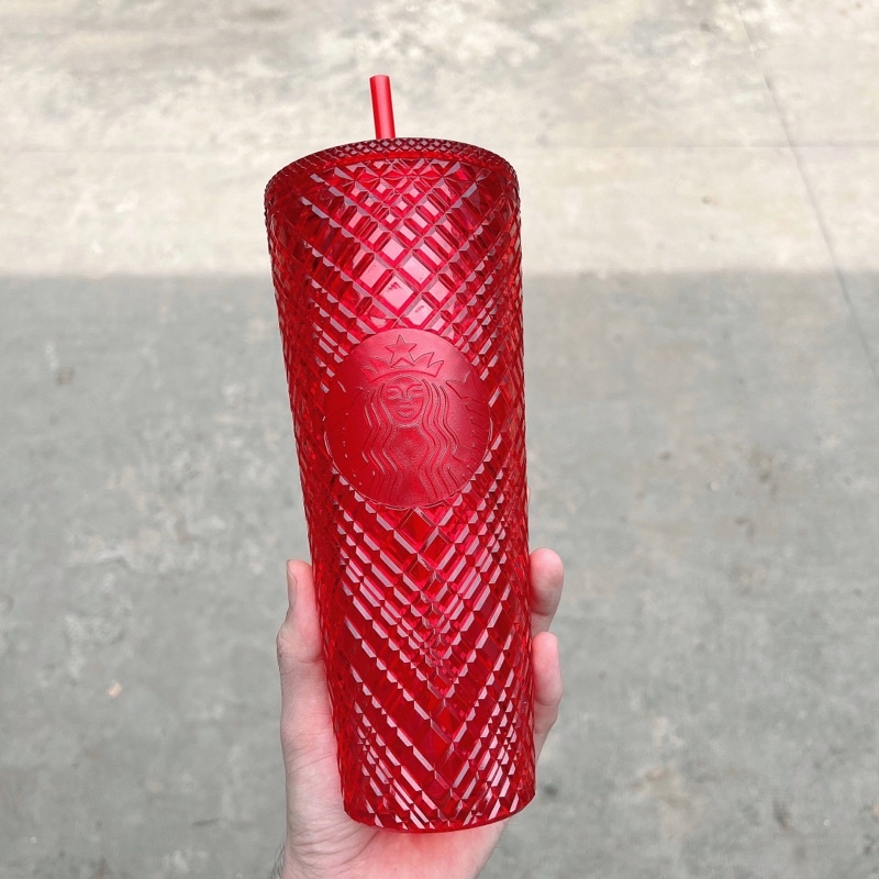 Ly nhựa 2 lớp Starbucks Bling Kim cương Dung tích 710ml