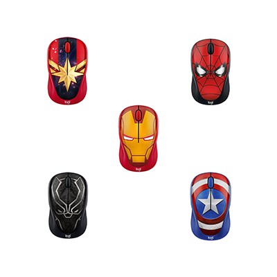 Chuột không dây Logitech M238 Marvel Collection - Hàng Chính Hãng