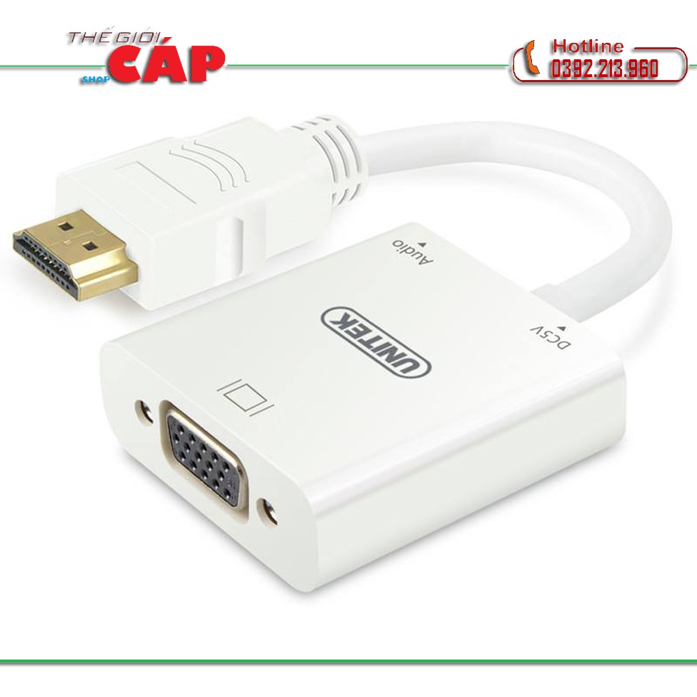 Cáp Chuyển HDMI Sang VGA UNITEK Y-6333