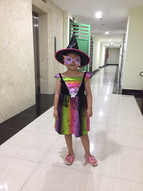 Bộ hoá trang Halloween phù thuỷ nhỏ Rainbow nhập UK có sẵn