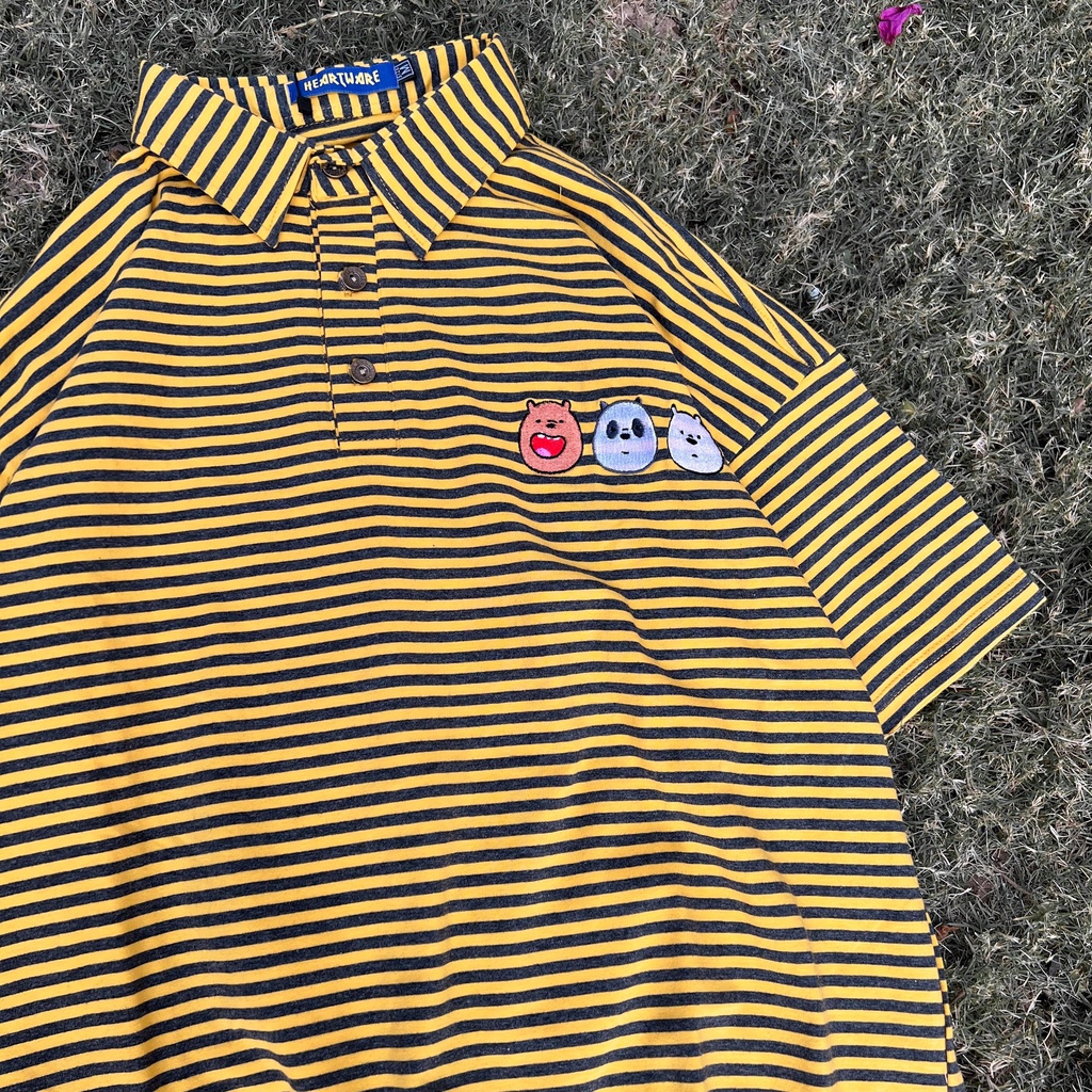 Áo thun polo tay lỡ MEANSTORE phông Unisex nam nữ tee oversize form rộng pull Ulzzang Hàn Quốc vải mềm