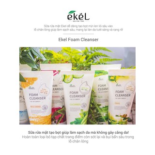 Sữa rửa mặt gạo Ekel 180ml